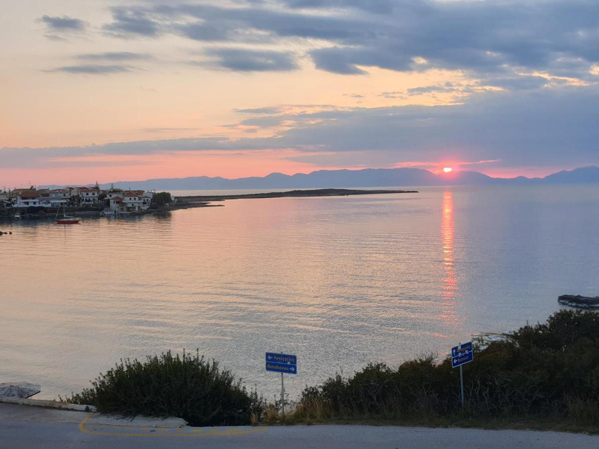 Sea View Holiday House Archangelos  Bagian luar foto